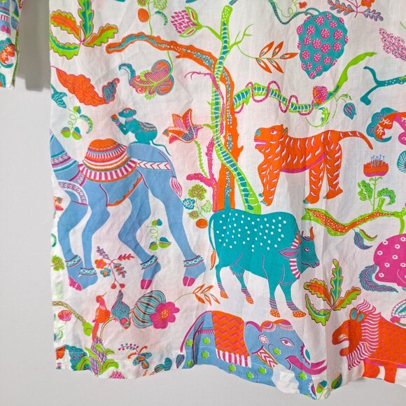 Gretchen Scott Bright Elephant Wild Leaves Tunic Cover-up - Picture 8 of 12